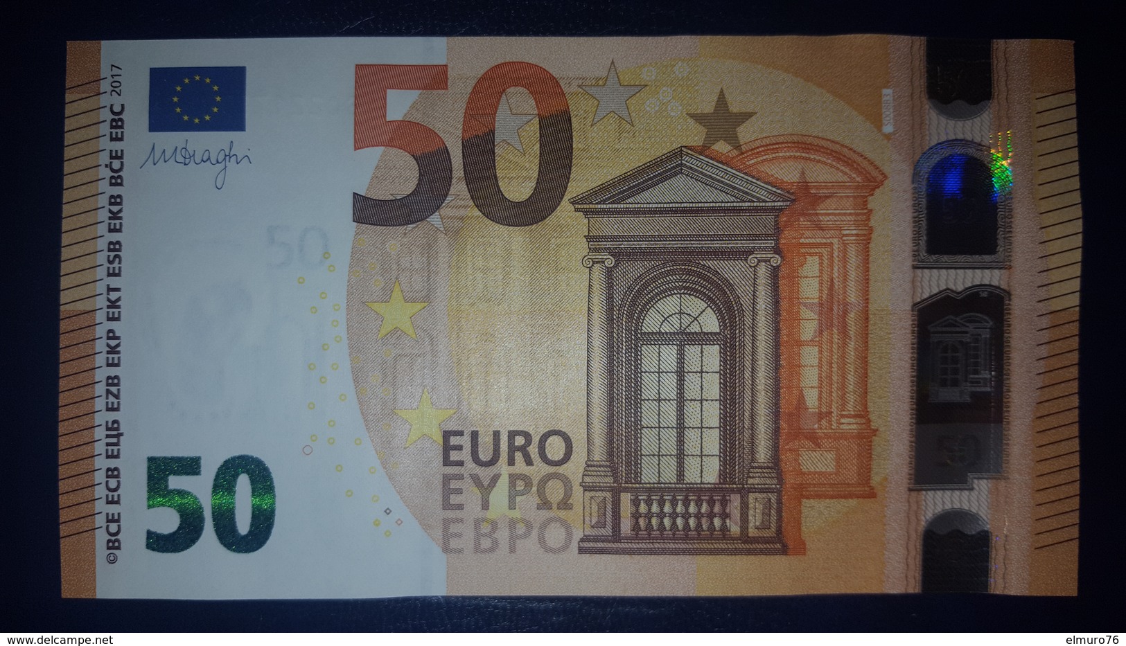 50 EURO S008B3 Italy DRAGHI Serie SC Ch 21 Perfect UNC - 50 Euro