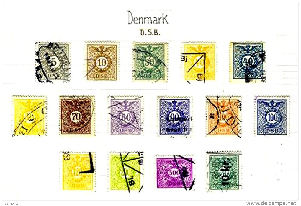 DENMARK, Railway Parcels, Used, F/VF - Emissions Locales