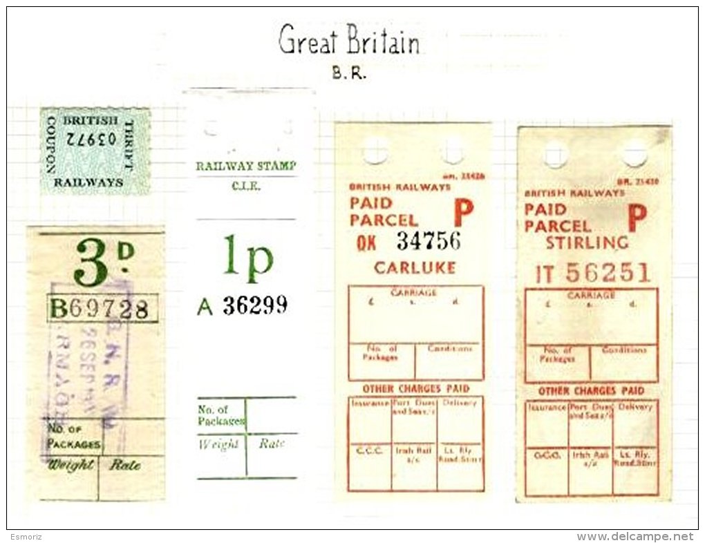 GREAT BRITAIN, Railway Parcels, */o M/U, F/VF - Local Issues