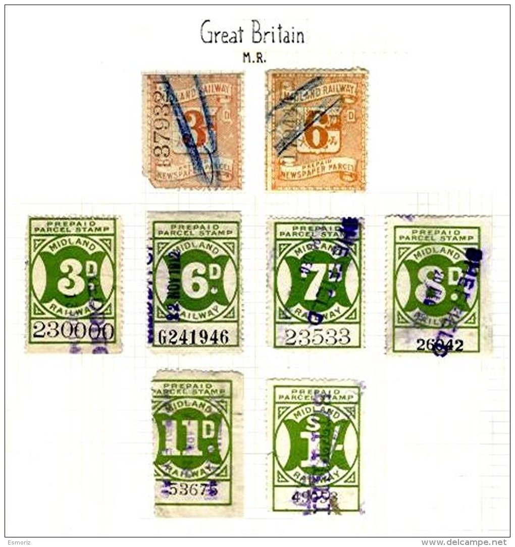 GREAT BRITAIN, Railway Parcels, Used, Ave/F - Local Issues