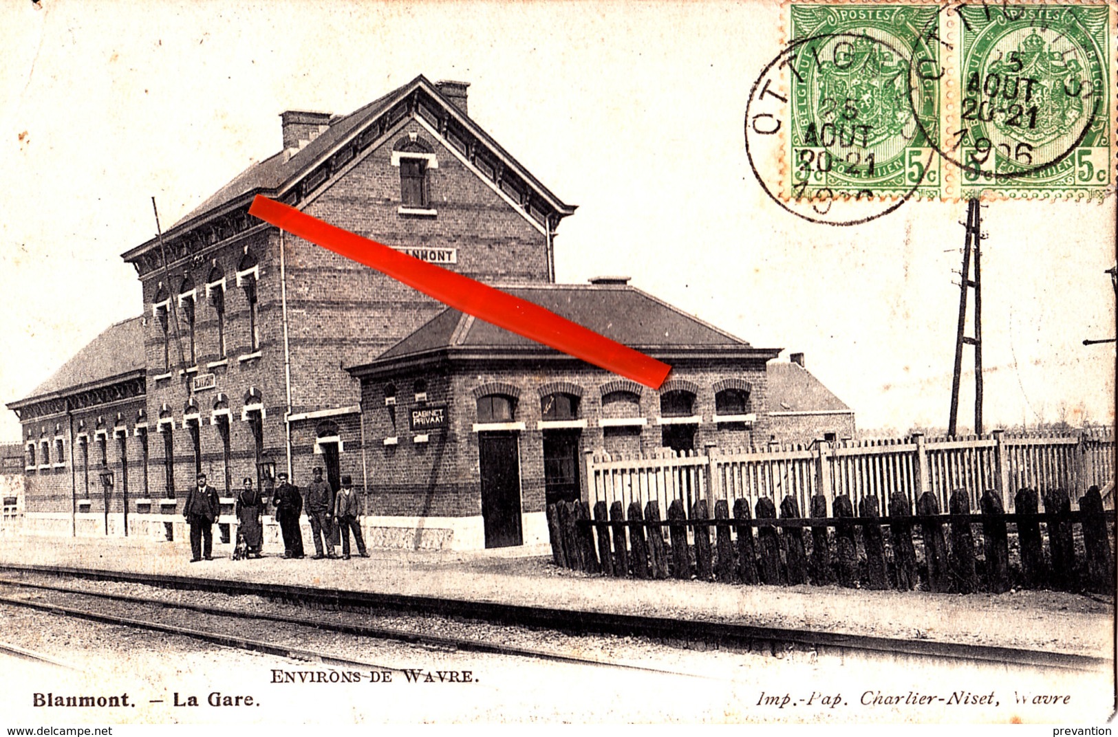 BLANMONT- La Gare - (intérieur) - Circulée En 1906 - Chastre