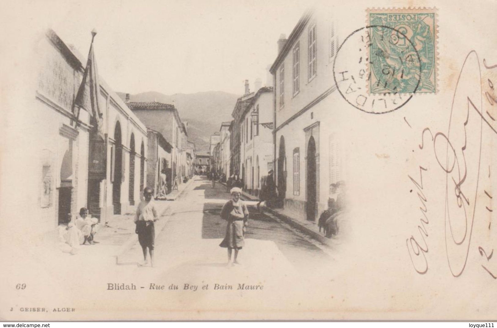 Blida - Rue Du Bey Et Bain Maure - Blida