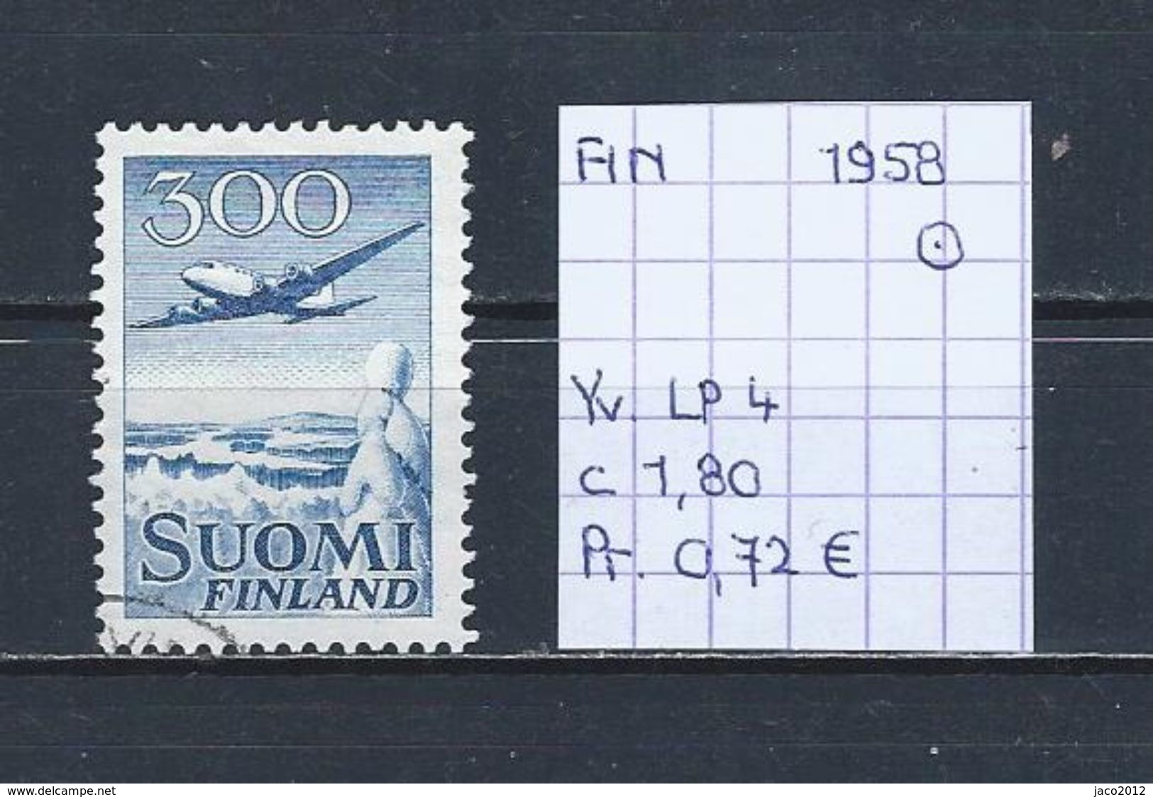 Finland 1958 - YT LP/Airmail 4 Gest./obl./used - Usati