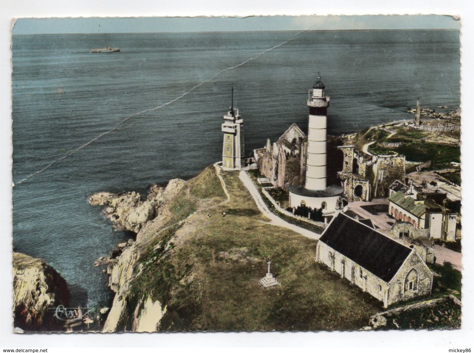 PLOUGONVELIN--Pointe Saint Mathieu--1964--Vue Aérienne--Le Phare Et L'abbaye .................. à Saisir - Plougonvelin