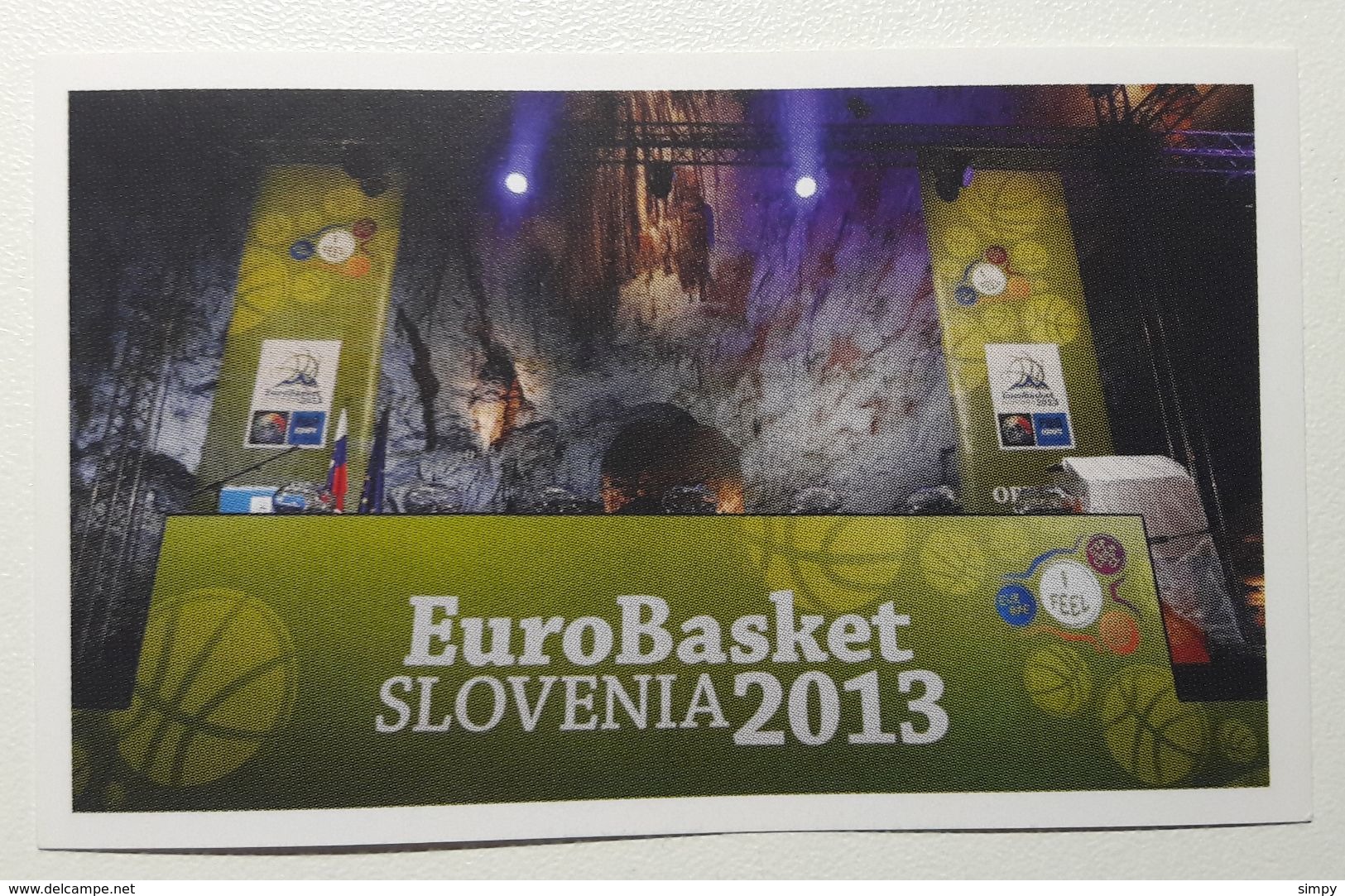 Slovenia Basketball Cards  Stickers Nr. 162 EUROBasket 2013 Slovenia Postojna Caves Drawing Groups - Altri & Non Classificati