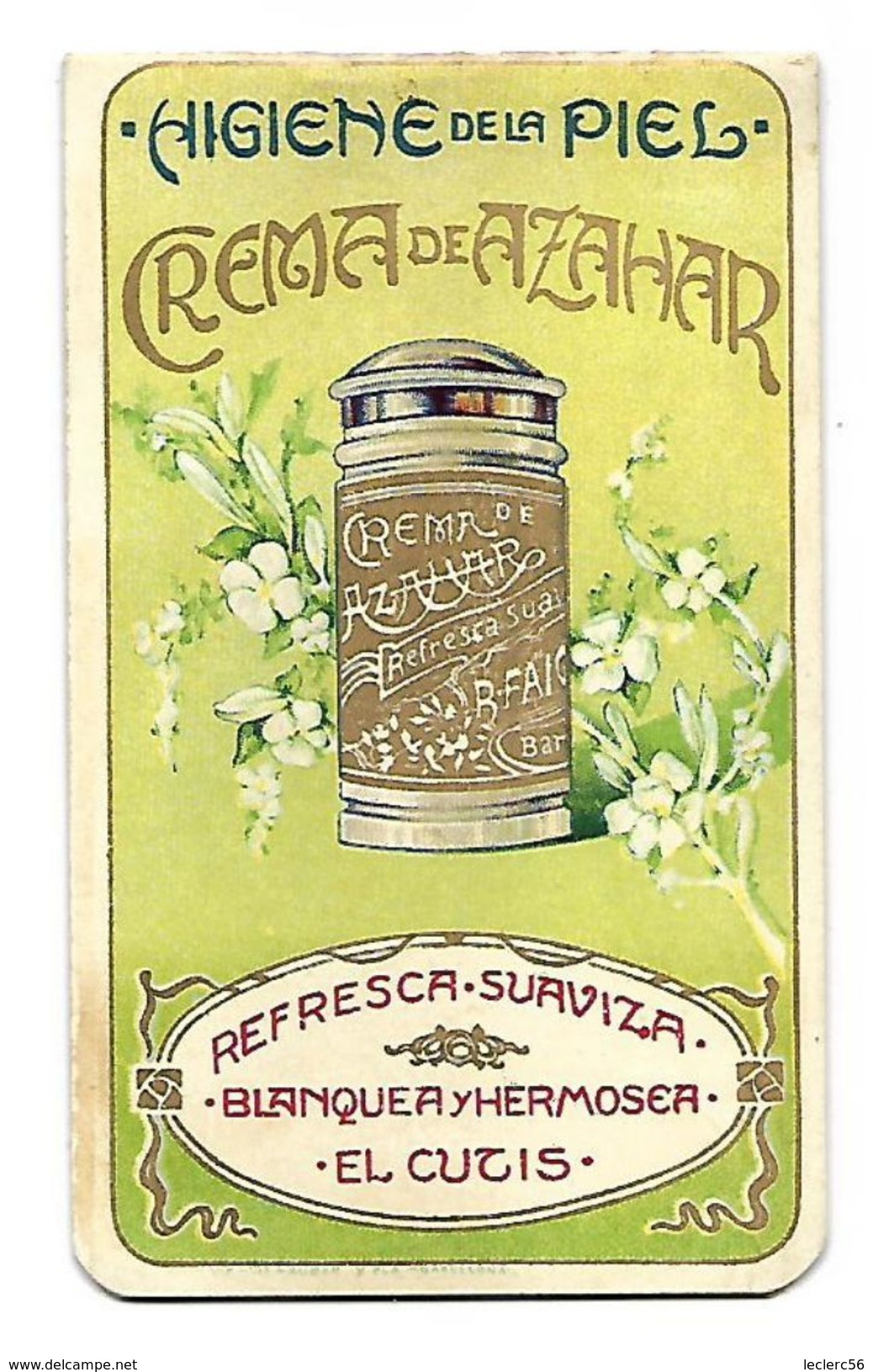 CALENDRIER Parfumé ALMANAQUE PARA 1914 CASA FAIG GELART BARCELONA  - Petit Carnet De 8 Pages (100 X 60 Mm Fermé) - Petit Format : 1901-20