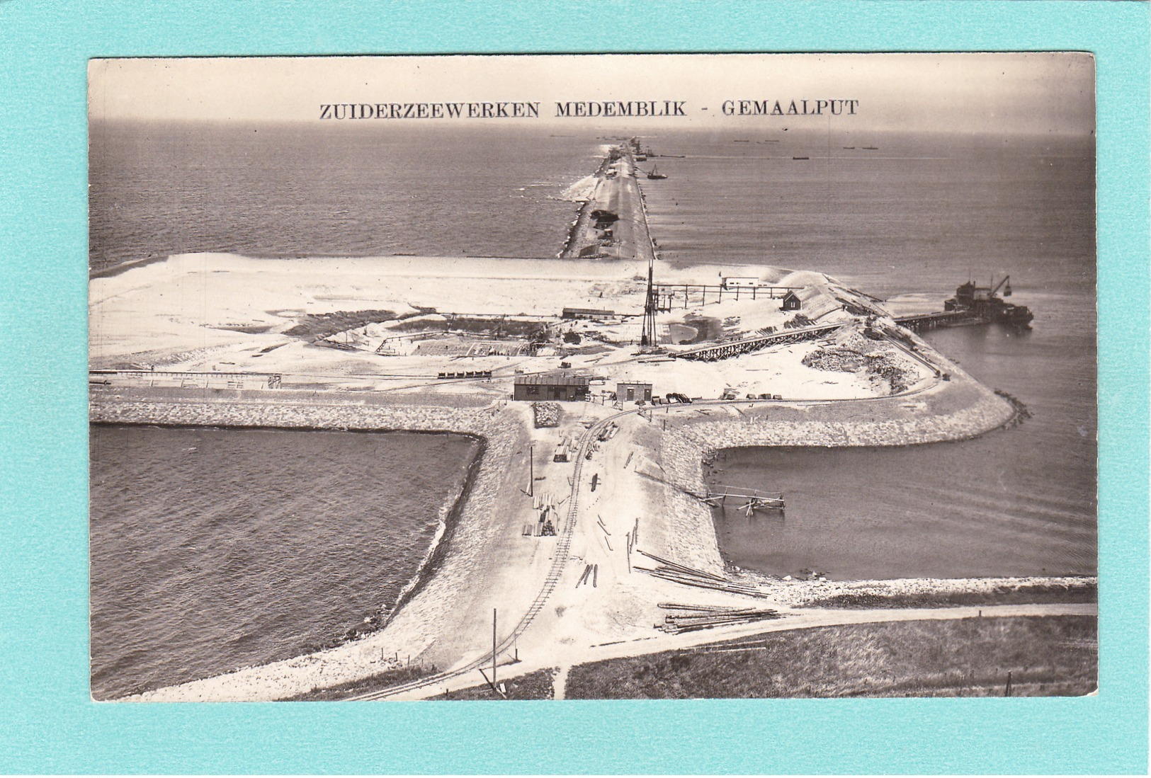 Old/Antique,?Postcard Of Zuiderzeewerken Medemblik Gemaalput, Holland, Netherlands.Q55. - Medemblik