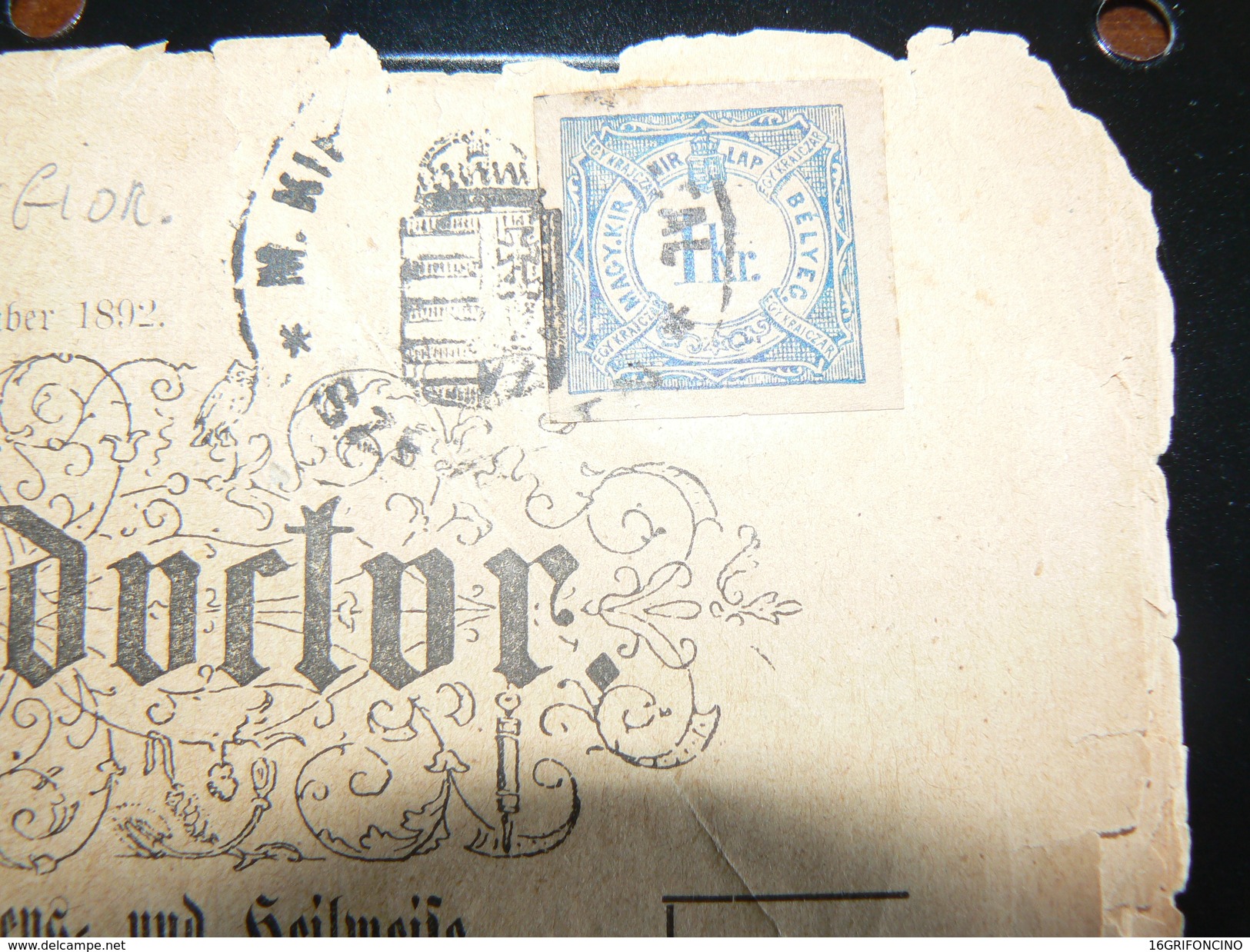 HUNGARY 1862  POSTAGE STAMP OF TAX OF NEWPAPER OF HIGH VALUE UNGHERIA 1862 FRANCOBOLLO PREGIATO TASSA.GIORNALE - Giornali