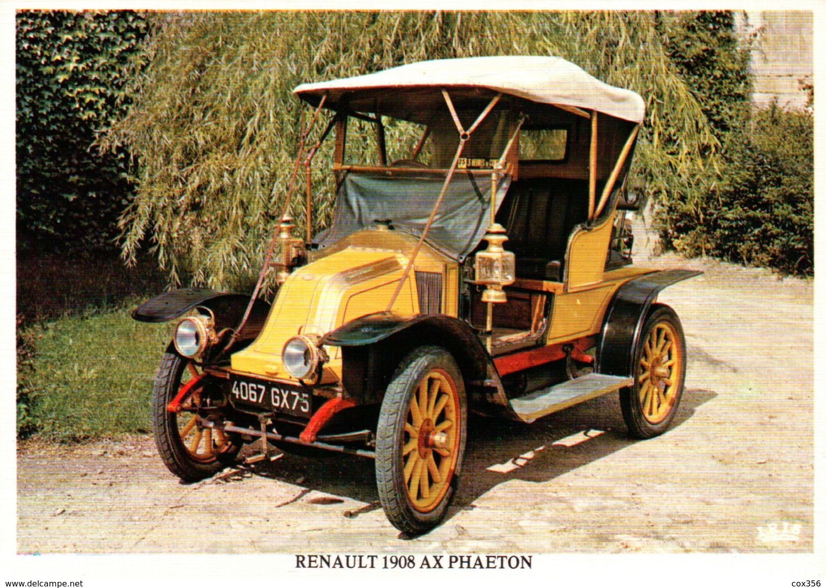 CPSM  AUTOMOBILES RENAULT 1908 AX PHAETON - Taxis & Droschken