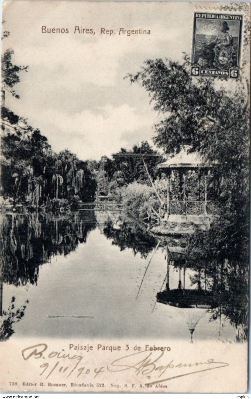 AMERIQUE -- ARGENTINE - BUENOS AIRES  - Paisaje Parque 3 De Fabrero - Argentina