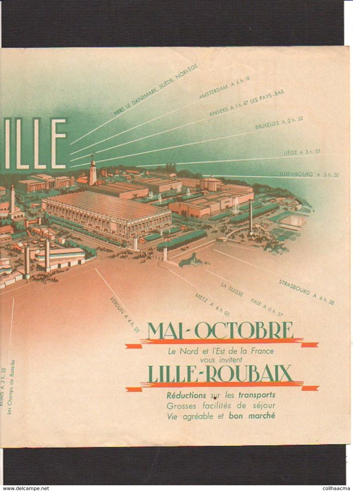 1939 ( Peu Courant /  Dépliant Publicitaire Exposition Du Progrès Social à Lille Et Roubaix / Hygiène,confort,arts,etc. - Historische Documenten