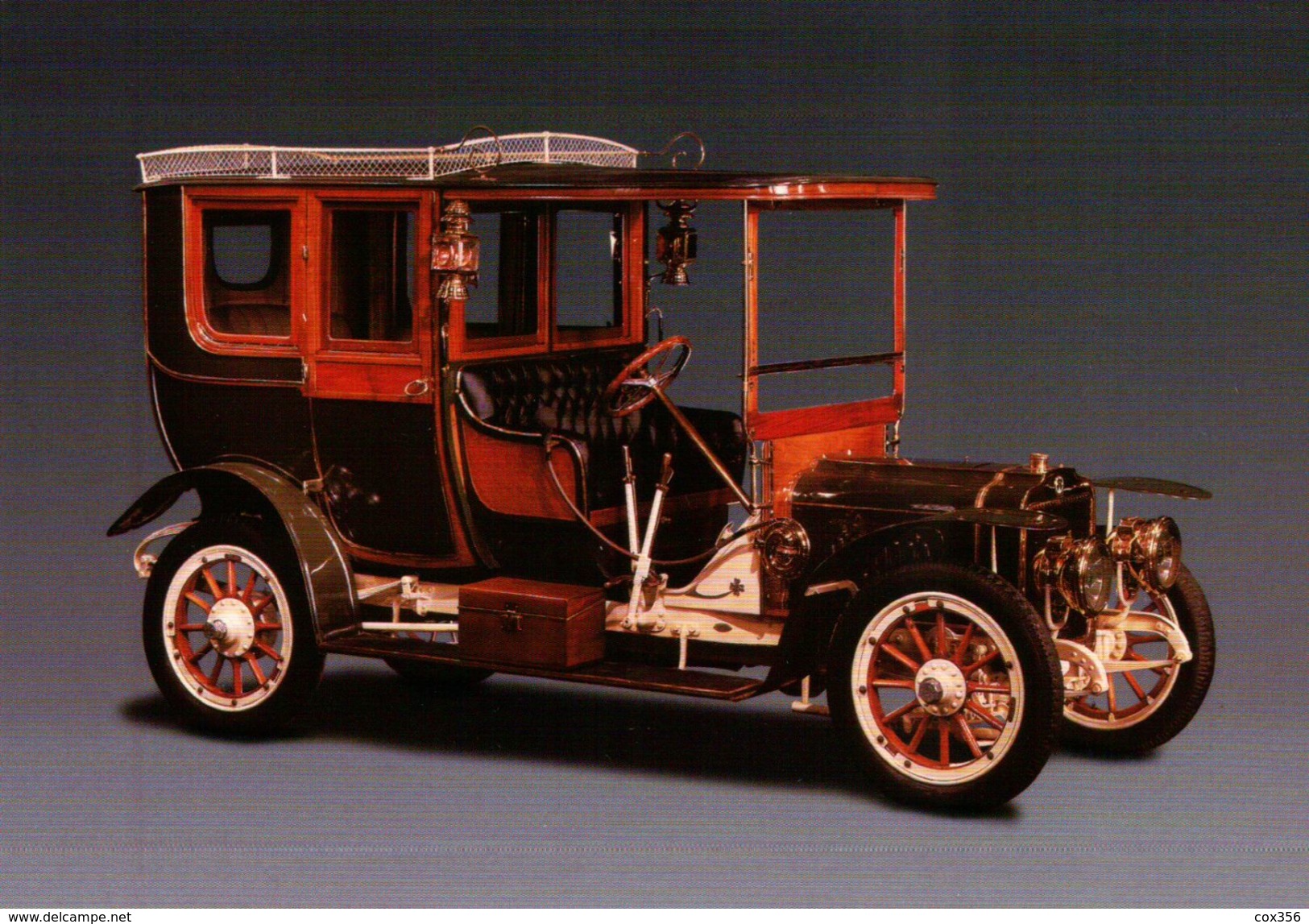 CPSM  AUTOMOBILES BRASIER COUPE CHAUFFEUR 1908 TYPE KD - Taxis & Huurvoertuigen