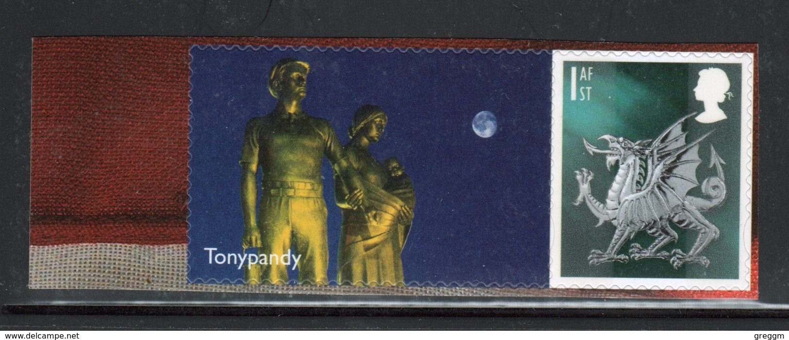 Great Britain Smiler Stamp Celebrating Glorious Wales Tonypandy. - Timbres Personnalisés