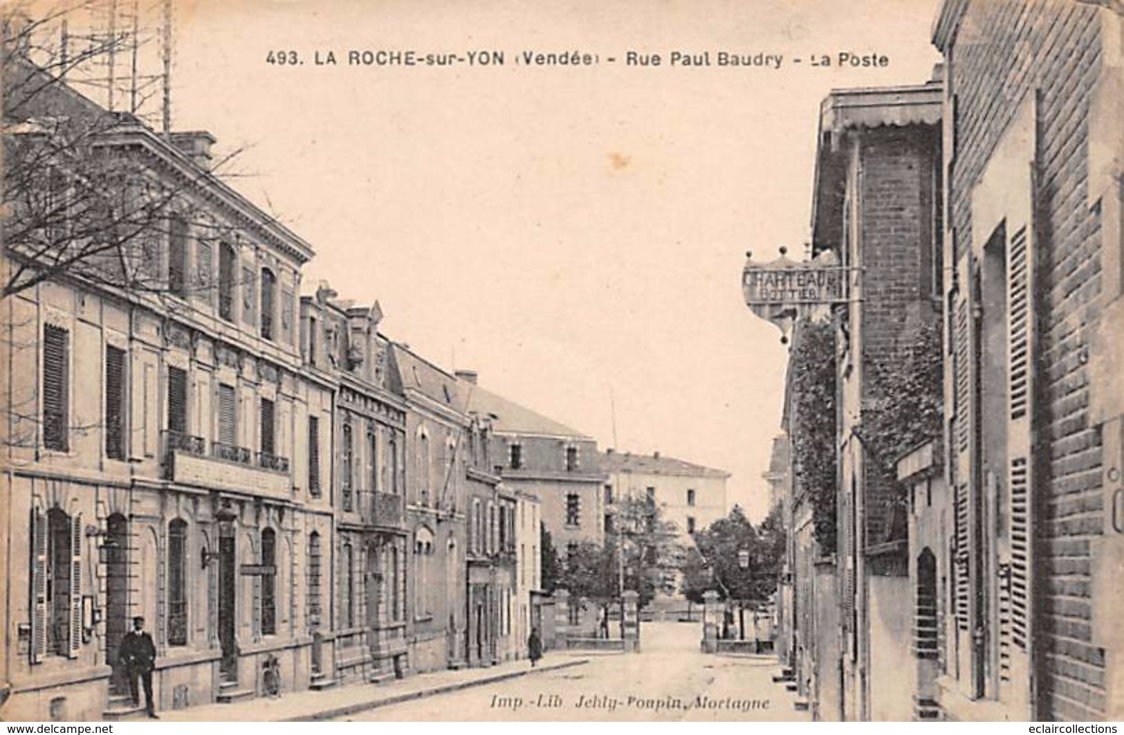 La Roche Sur Yon      85      Rue Paul Baudry. La Poste       (voir Scan) - La Roche Sur Yon