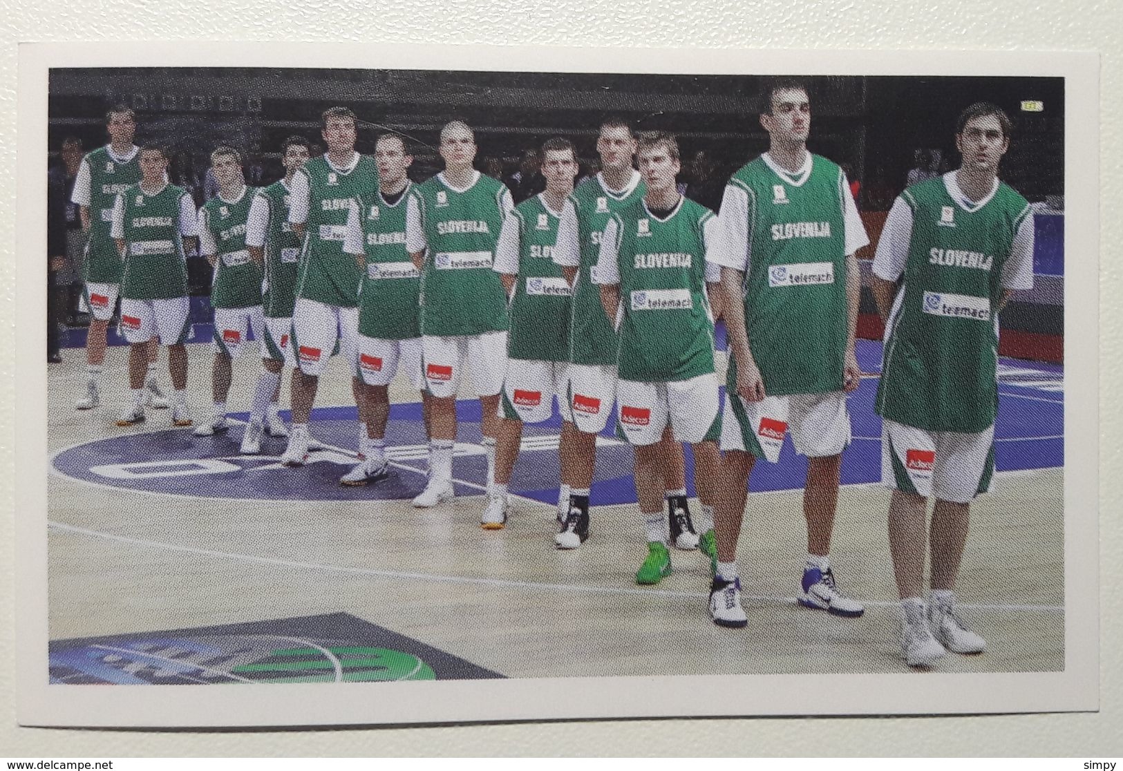 Slovenia Basketball Cards  Stickers Nr. 63 Slovenia National Team  EUROBasket Lithuania 2011 - Other & Unclassified