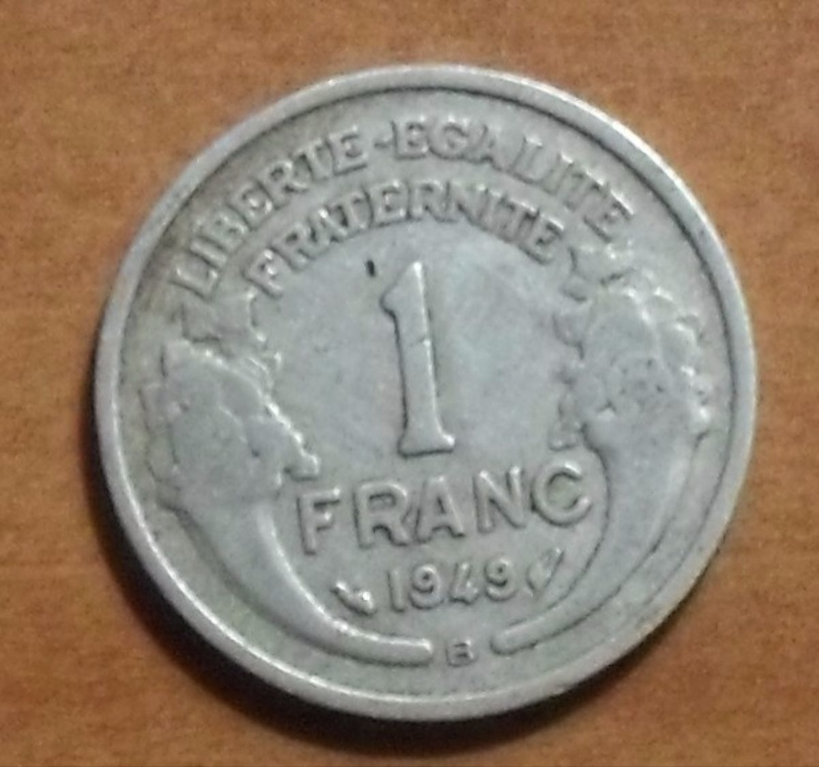 1949 - France - 1 FRANC, Morlon, (B), Aluminium, KM 885a.2, Gad 473b - Altri & Non Classificati