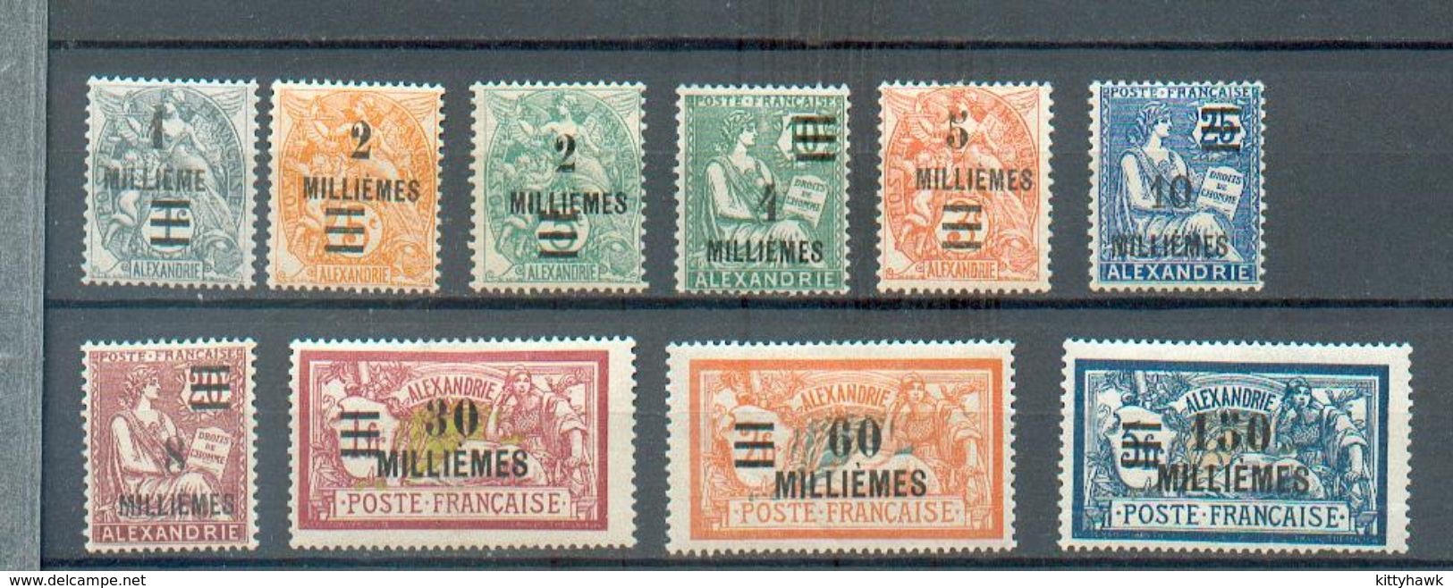 ALEX 123 - YT 64 à 67 - 69-70-72-73-74 * - Unused Stamps