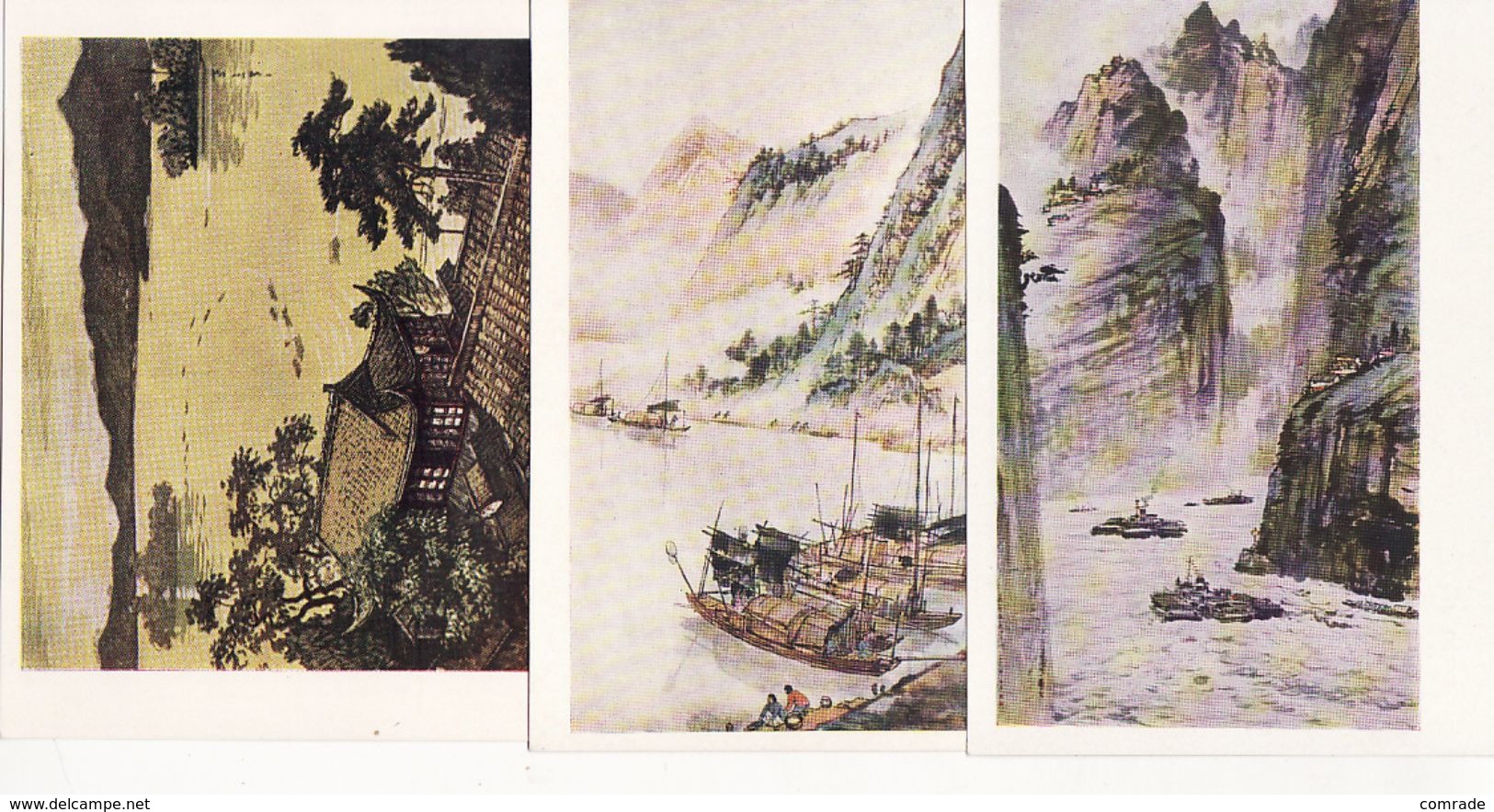 China set of 13 postcards.Chinese art