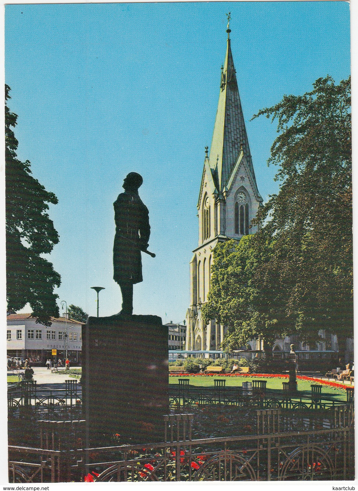 Kristiansand - Parti Fra Parken - Statuen/Statue Poet Henrik Wergeland  - (Norge/Norway) - Noorwegen