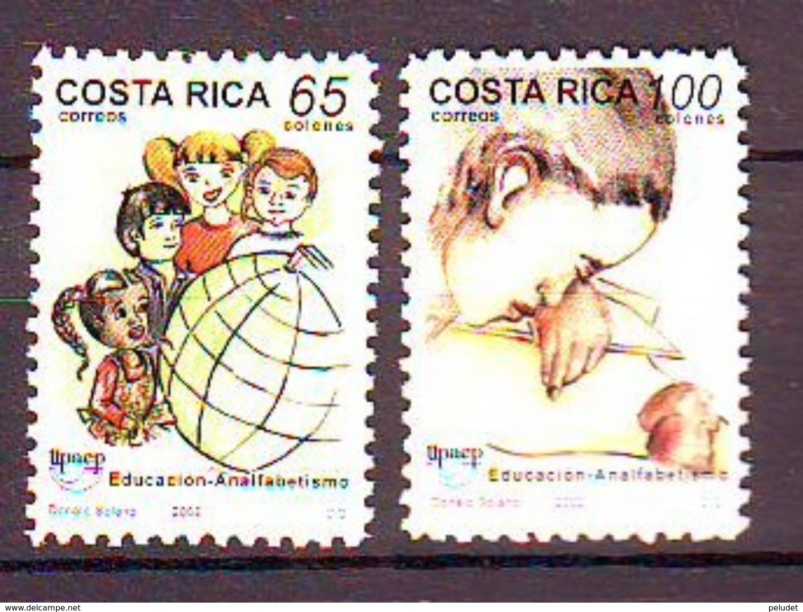 Costa Rica - 2002 America - Literacy Campaign - 2 V.  Mint ** Mi 1560-1, Sn 554-5, Yt 704-5, Sg 1714-5 - Costa Rica