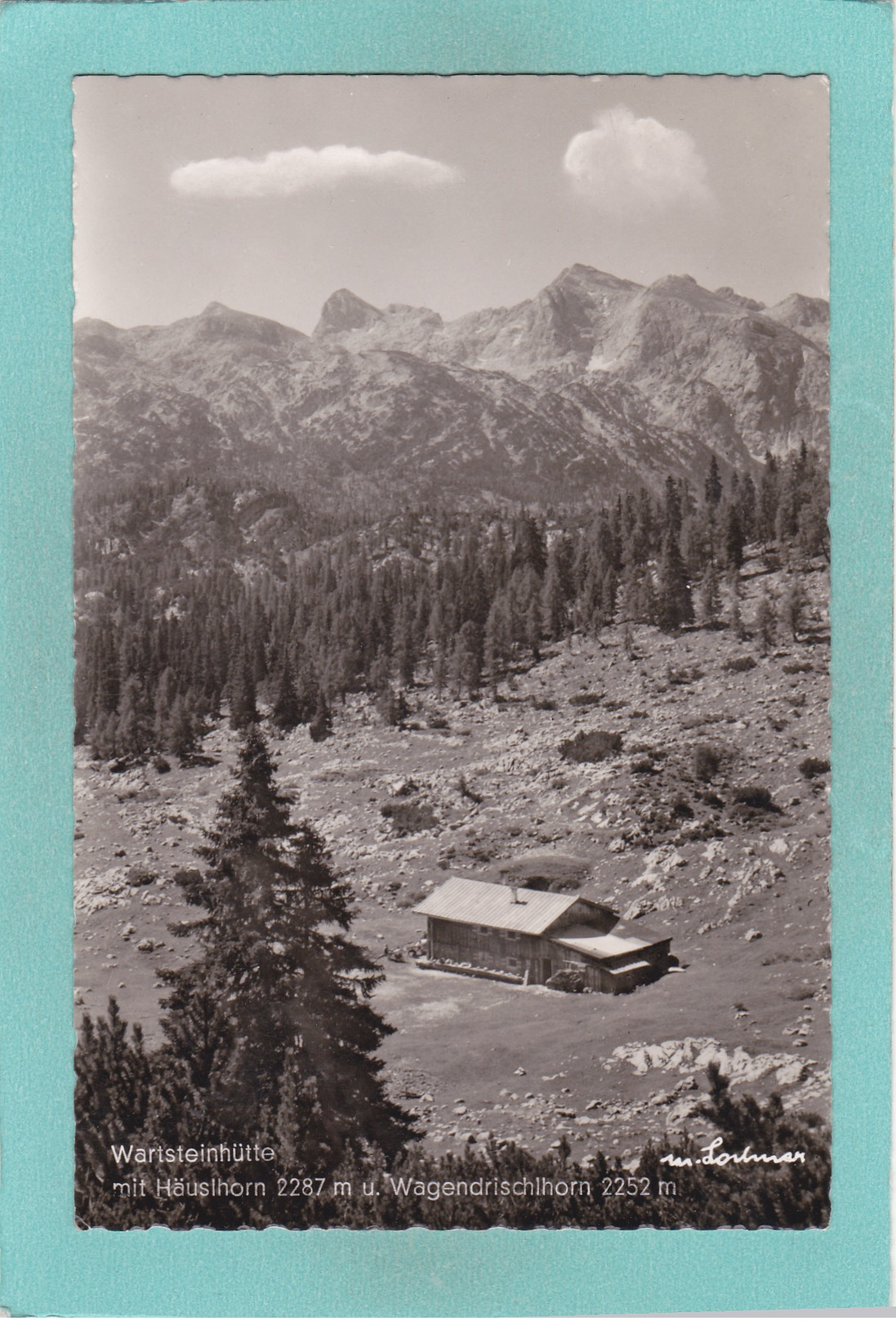 Old Postcard Of Wartsteinhutte,Hauslhorn.Wagendrischlhorn,Bavaria, Germany.,Y40. - Sonstige & Ohne Zuordnung