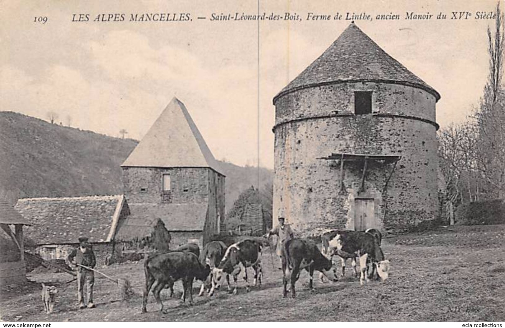 Saint Léonard Des Bois       72      Ferme De Linthe . Donjon  Et Manoir Du XVI Eme    (voir Scan) - Saint Leonard Des Bois