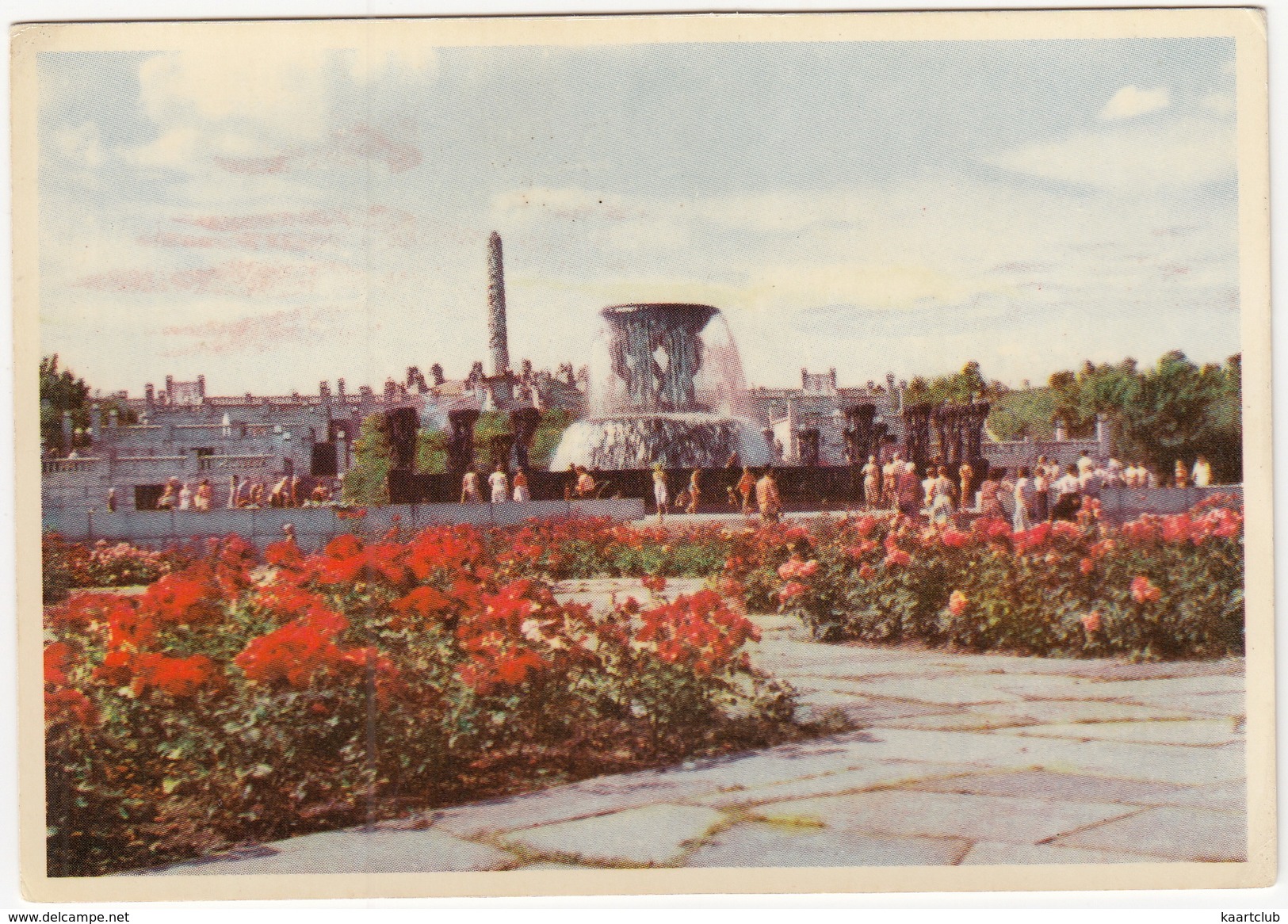 Oslo - Vigelandsanlegget: Med Monolitten - Vigeland's Park, Water Fountain & Monelith -  (Norge/Norway) - Norway