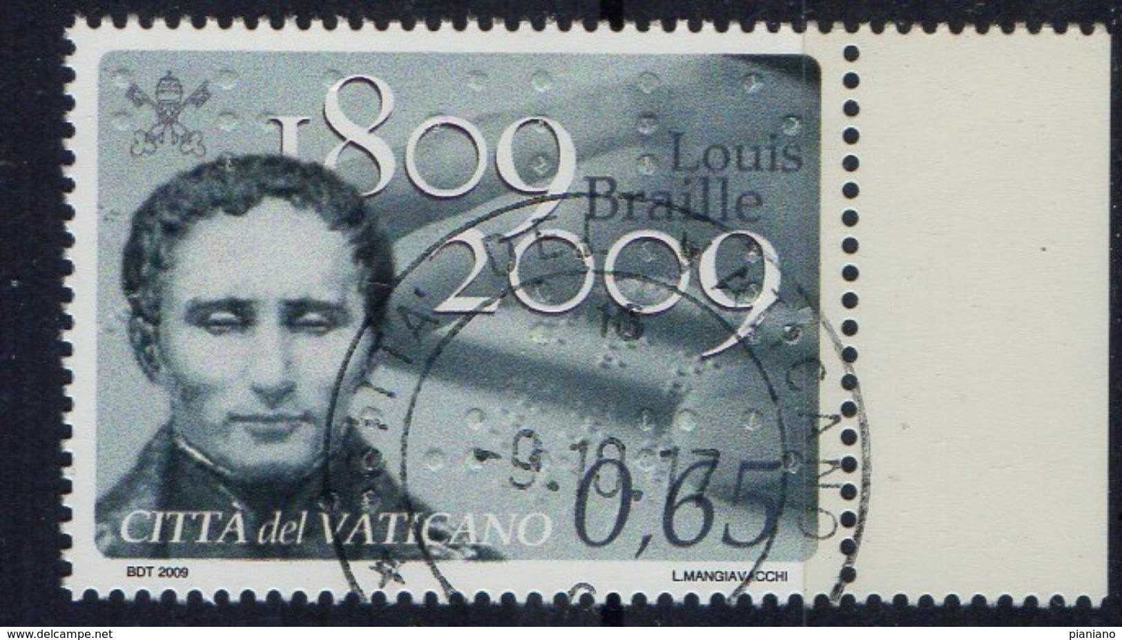 PIA  -  VATICANO - 2009 : 200° Della Nascita Di Louis Braille -  (SAS 1513) - Gebraucht