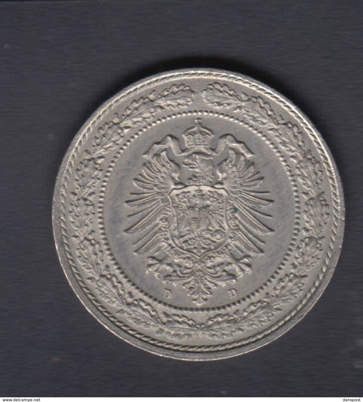 Dt. Reich 20 Pfennig 1887 D - 20 Pfennig