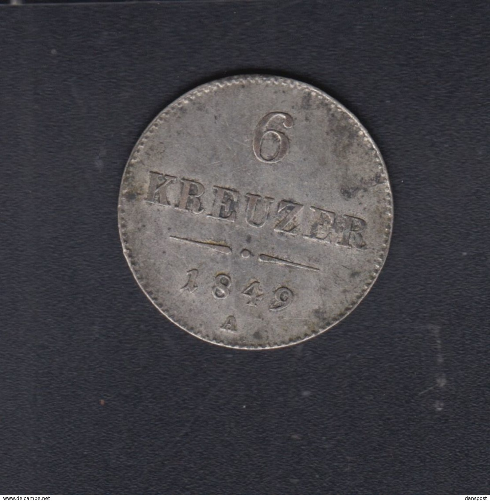 KuK 6 Kreuzer 1849 A - Austria