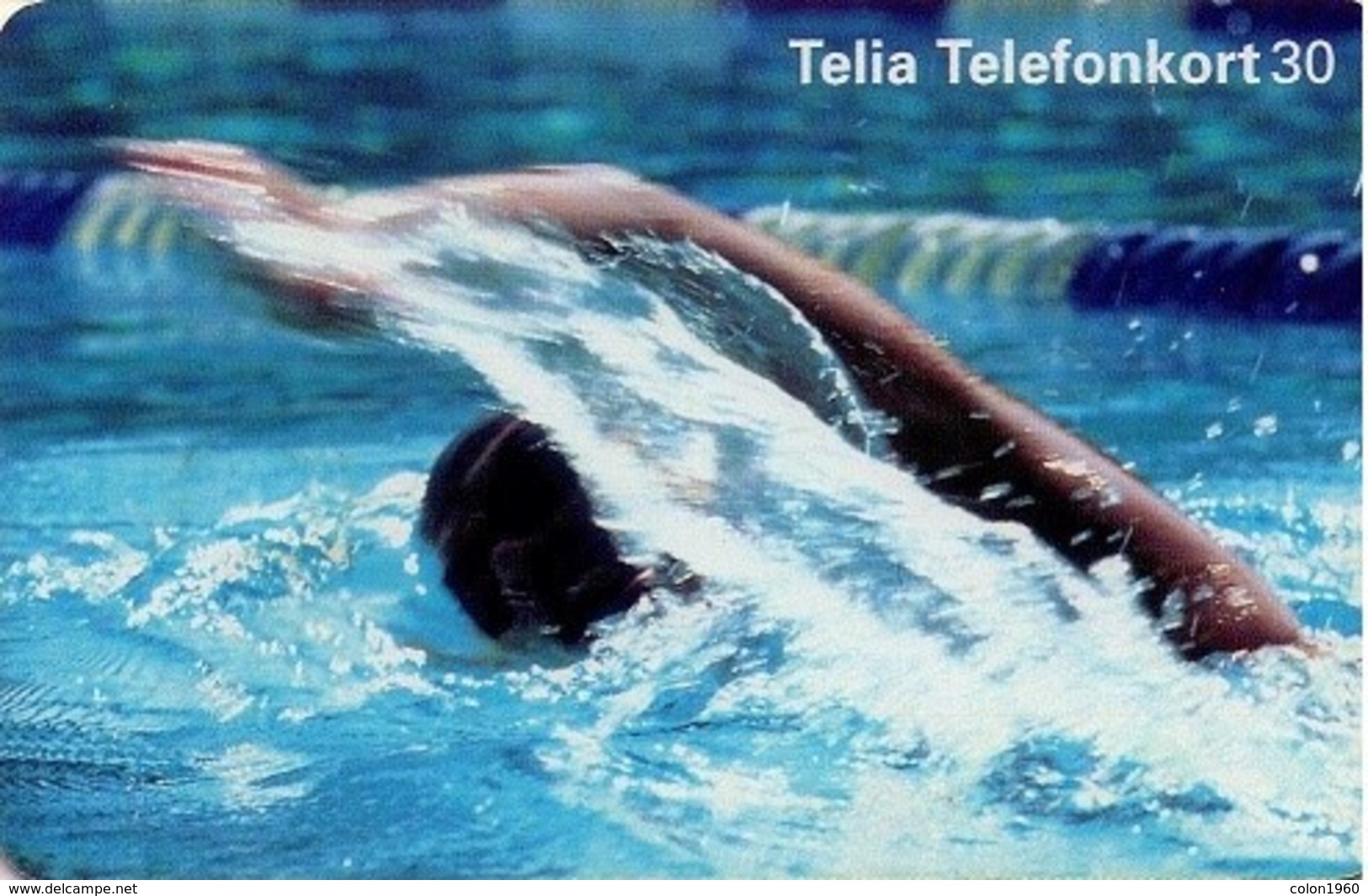 SUECIA. SE-TEL-030-0126. Atlanta 96 - Swimmer - Swimning, Atlanta Os. 1996-03. (278) - Suecia