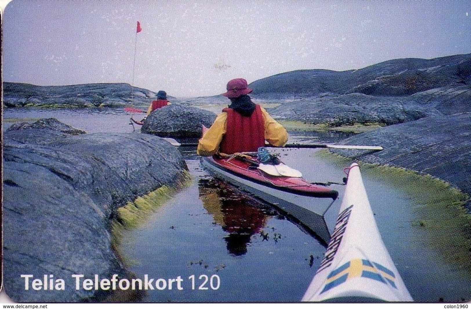 SUECIA. SE-TEL-120-0019. Canoeing. 1996-01. (420) - Suecia