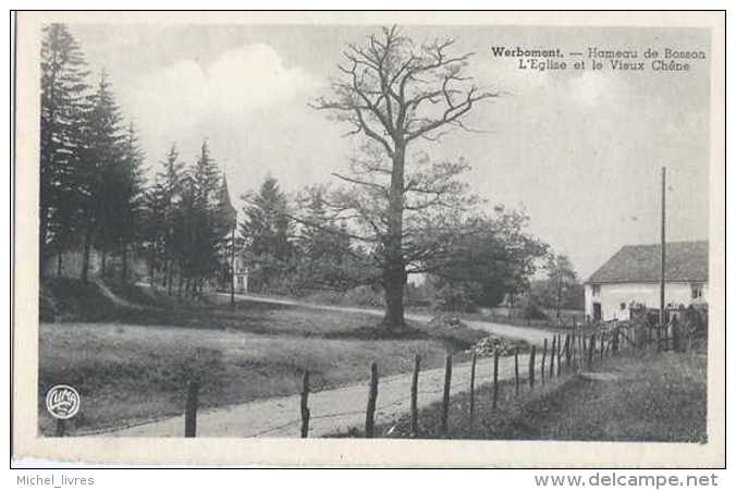 Werbomont - Hameau De Bosson - L'Eglise Et Le Vieux Chêne - Pas Circulé - TBE - Ferrières - Ferrières