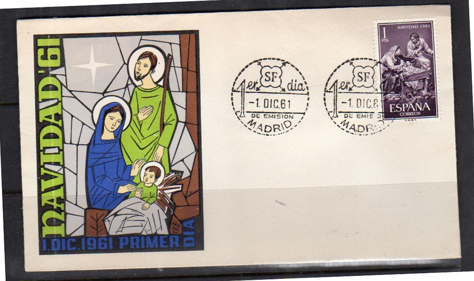 1961 Christmas FDC Uncirculated (156) - FDC