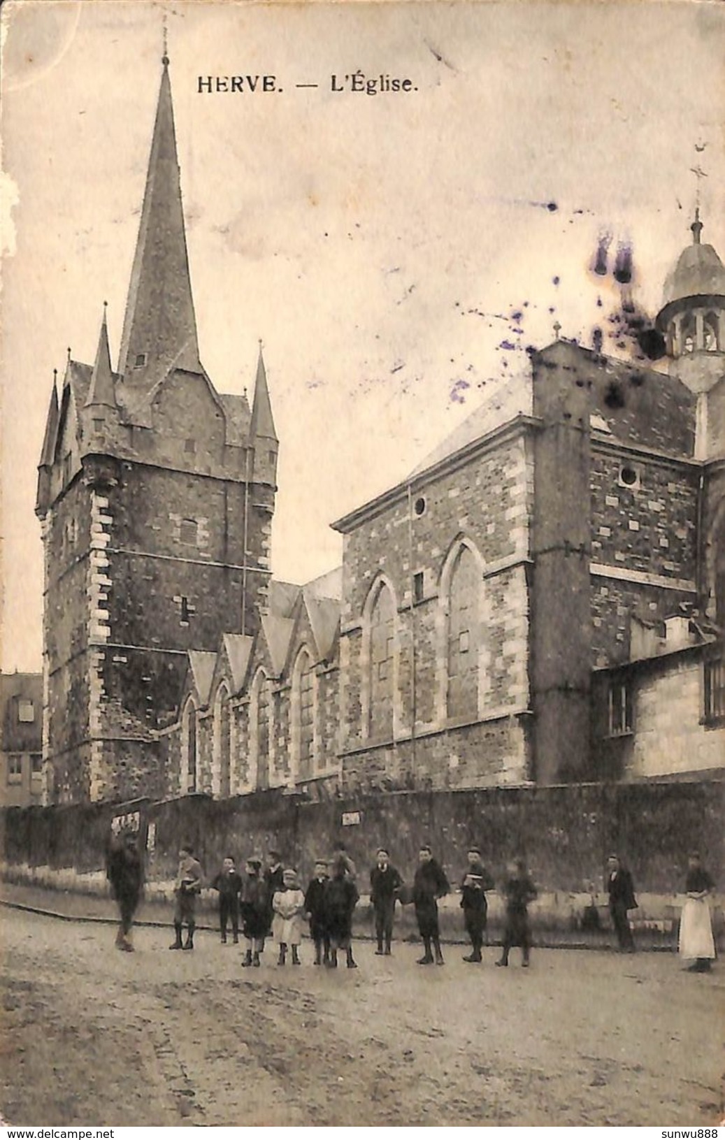 Herve - L'Eglise (animée, 1919) - Herve