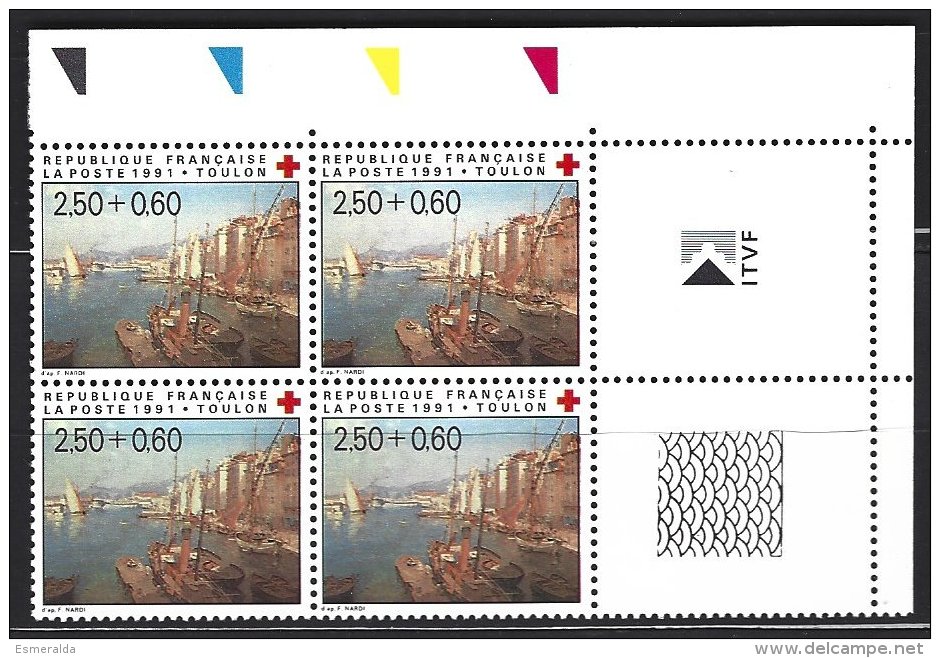 Yv 2733 Bloc De 4 ** X-Rouge - Unused Stamps