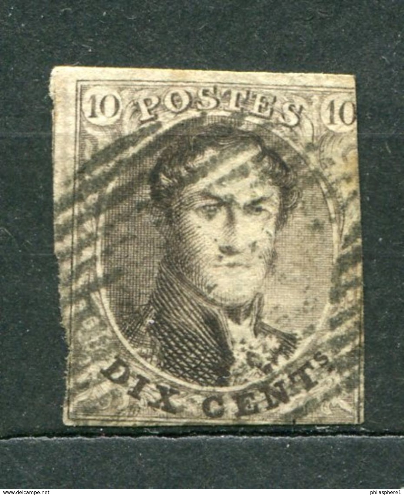 Belgien Nr.3 B        O  Used       (610) - 1849-1850 Medaillen (3/5)