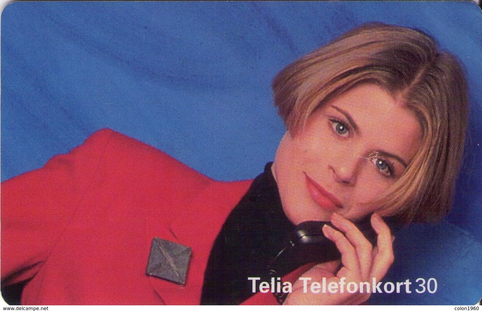 SUECIA. SE-TEL-030-0057. Girl On The Telephone. 1995-03. (477) - Suecia