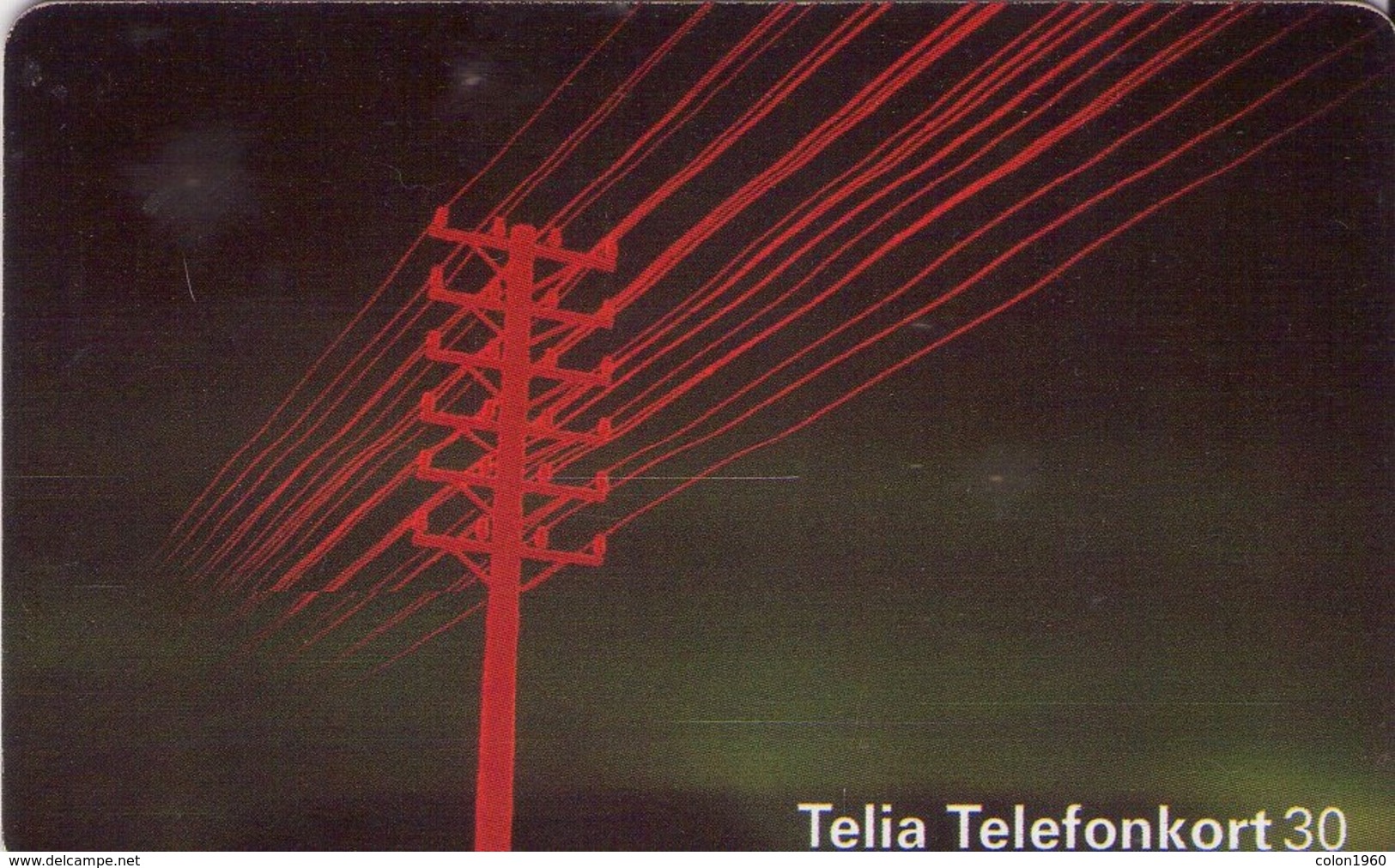 SUECIA. SE-TEL-030-0168. Elektricity Poles - Telegrafstolpe. 1996-08. (479) - Schweden