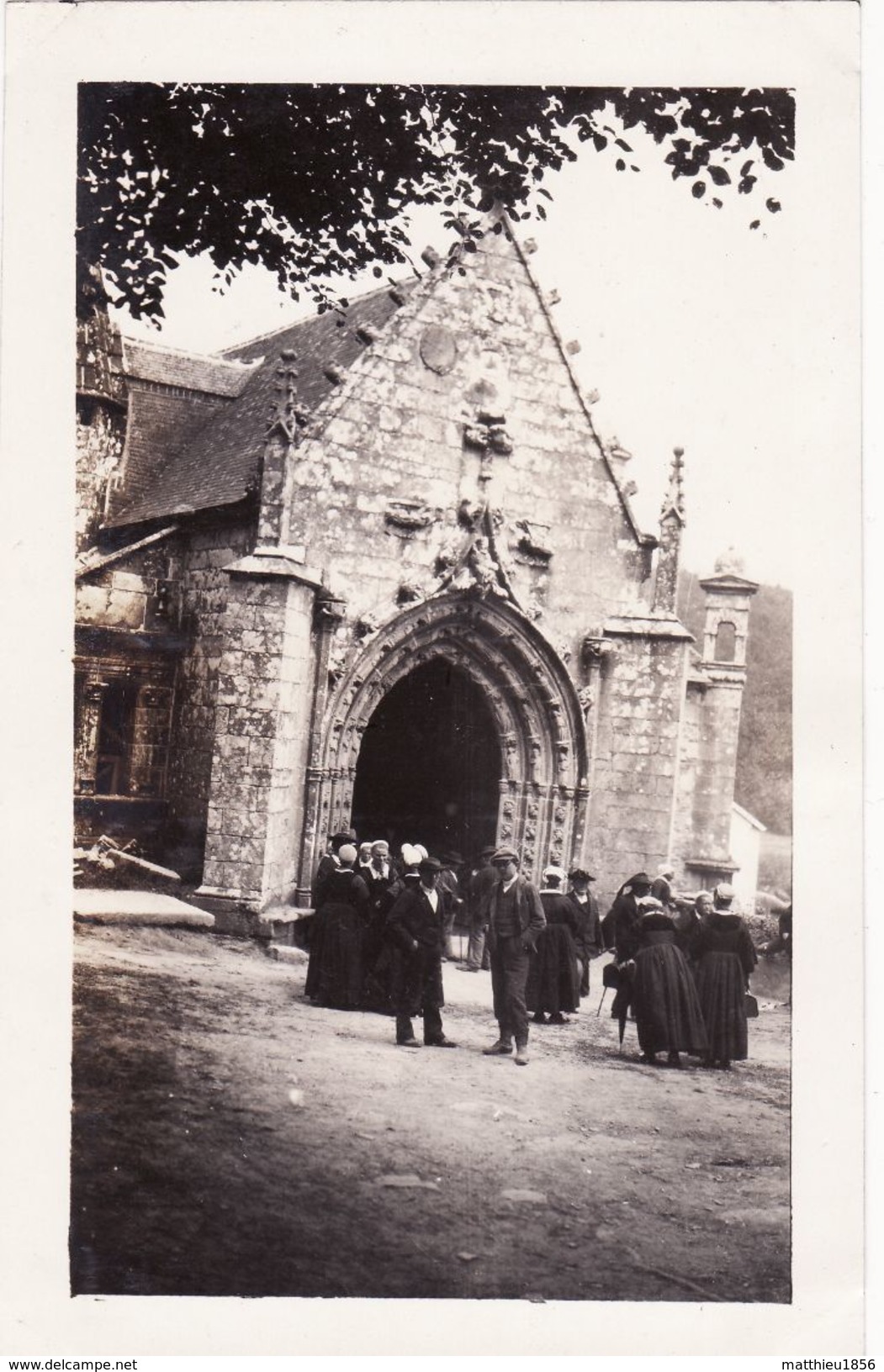 Photo 1919 PLONEVEZ-DU-FAOU - L'église De Saint-Herbot (A182, Ww1, Wk 1) - Plonevez-du-Faou