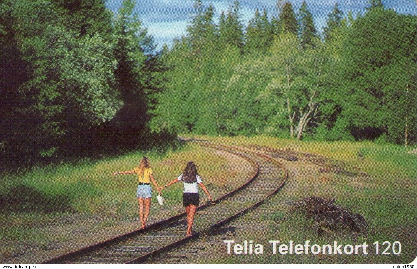 SUECIA. SE-TEL-120-0020. Women Walking On Railway Lines. 1996-03. (502) - Schweden