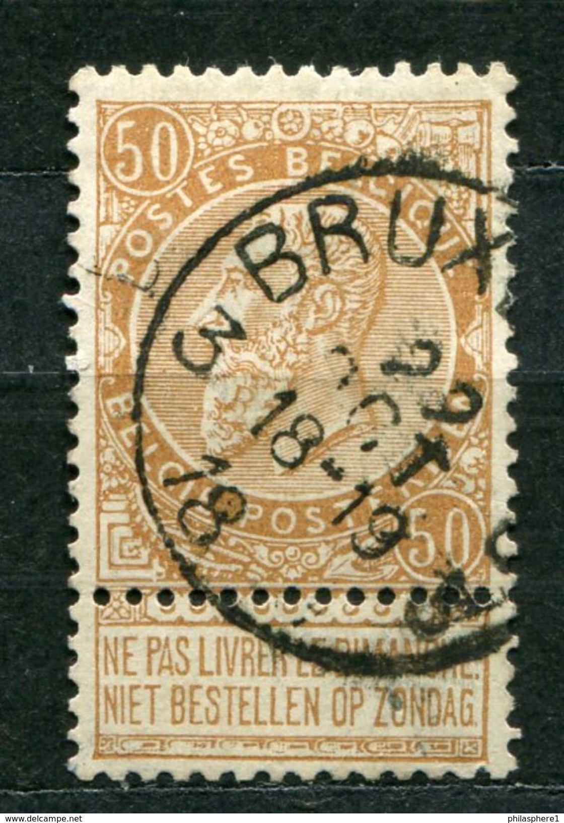 Belgien Nr.57        O  Used       (659) - 1893-1900 Schmaler Bart