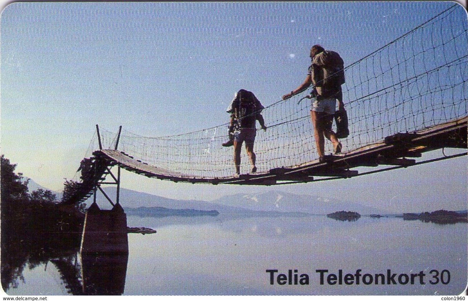 SUECIA. SE-TEL-030-0220. Suspended Bridge - Hängbro. 1997-01. (507) - Schweden