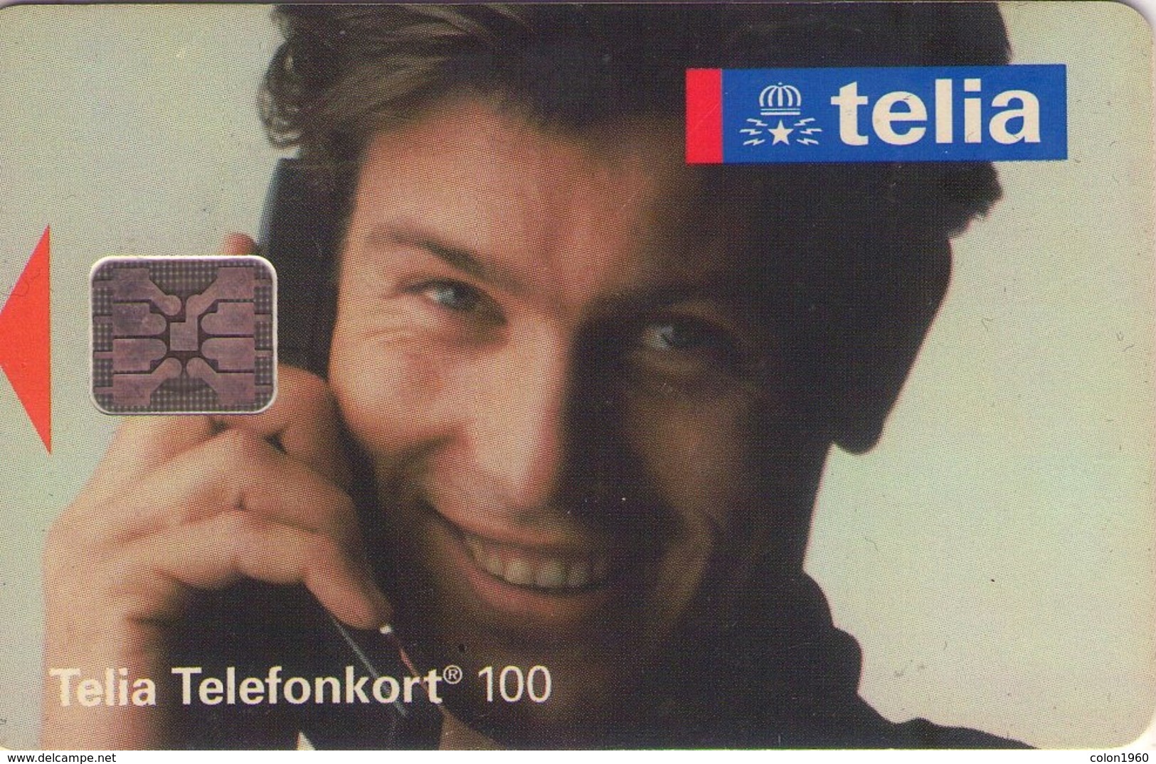 SUECIA. SE-TEL-100-0016A. Man On The Phone - Telia-man. 1993-06. (508) - Schweden