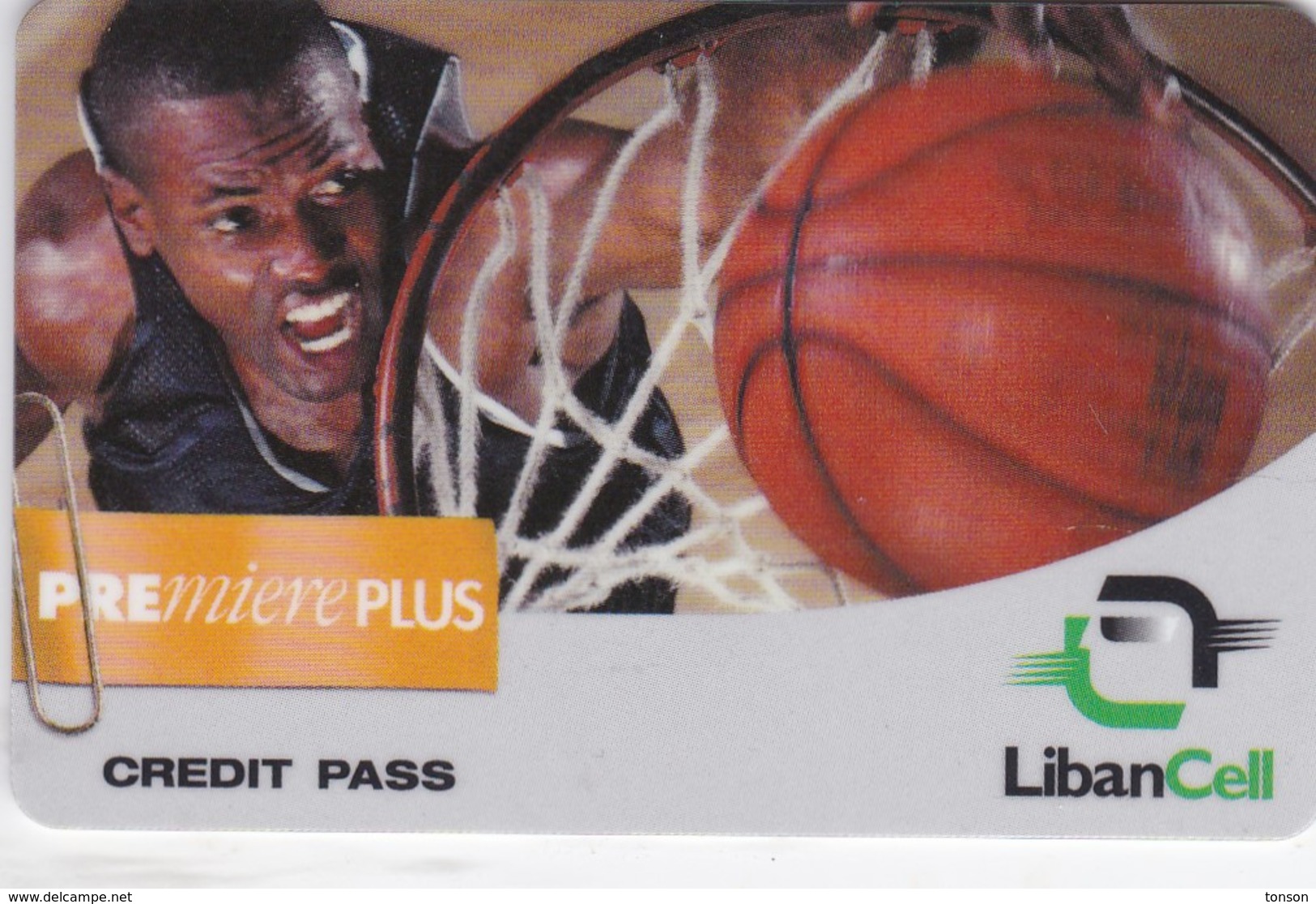 Lebanon, LB-LBC-REF-0002A, Premiere Plus - Basketball, 2 Scans.   Exp. : 02/09/2001 - Libanon