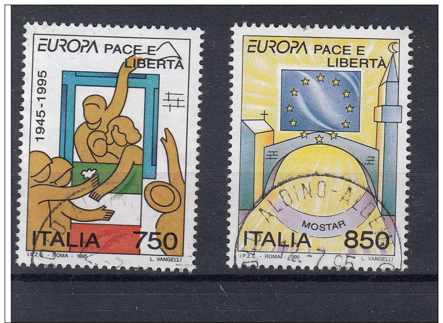 Italien (BK) Michel Cat.No. Used 2383/2384 - 1991-00: Oblitérés