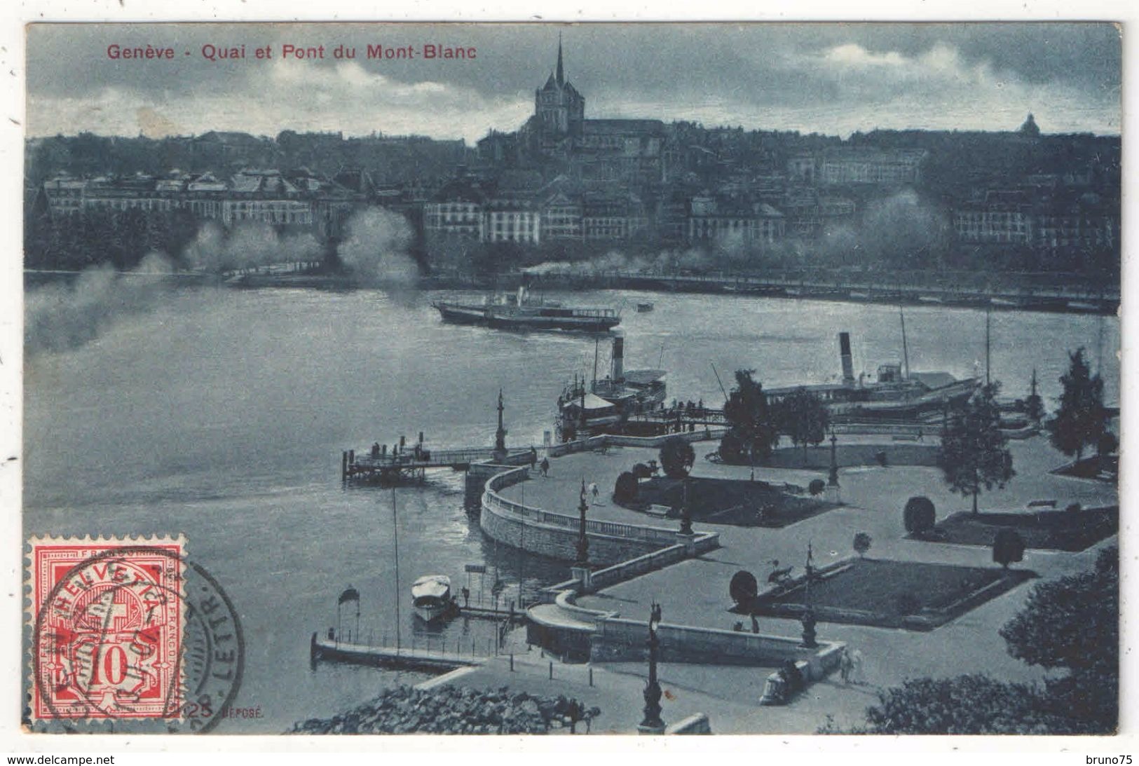 Genève - Quai Et Pont Du Mont-Blanc - Genève