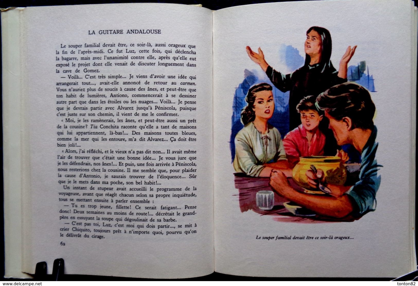 Saint-Marcoux - La Guitare Andalouse - Bibliothèque Rouge Et Or  586 - (1959) - Bibliothèque Rouge Et Or