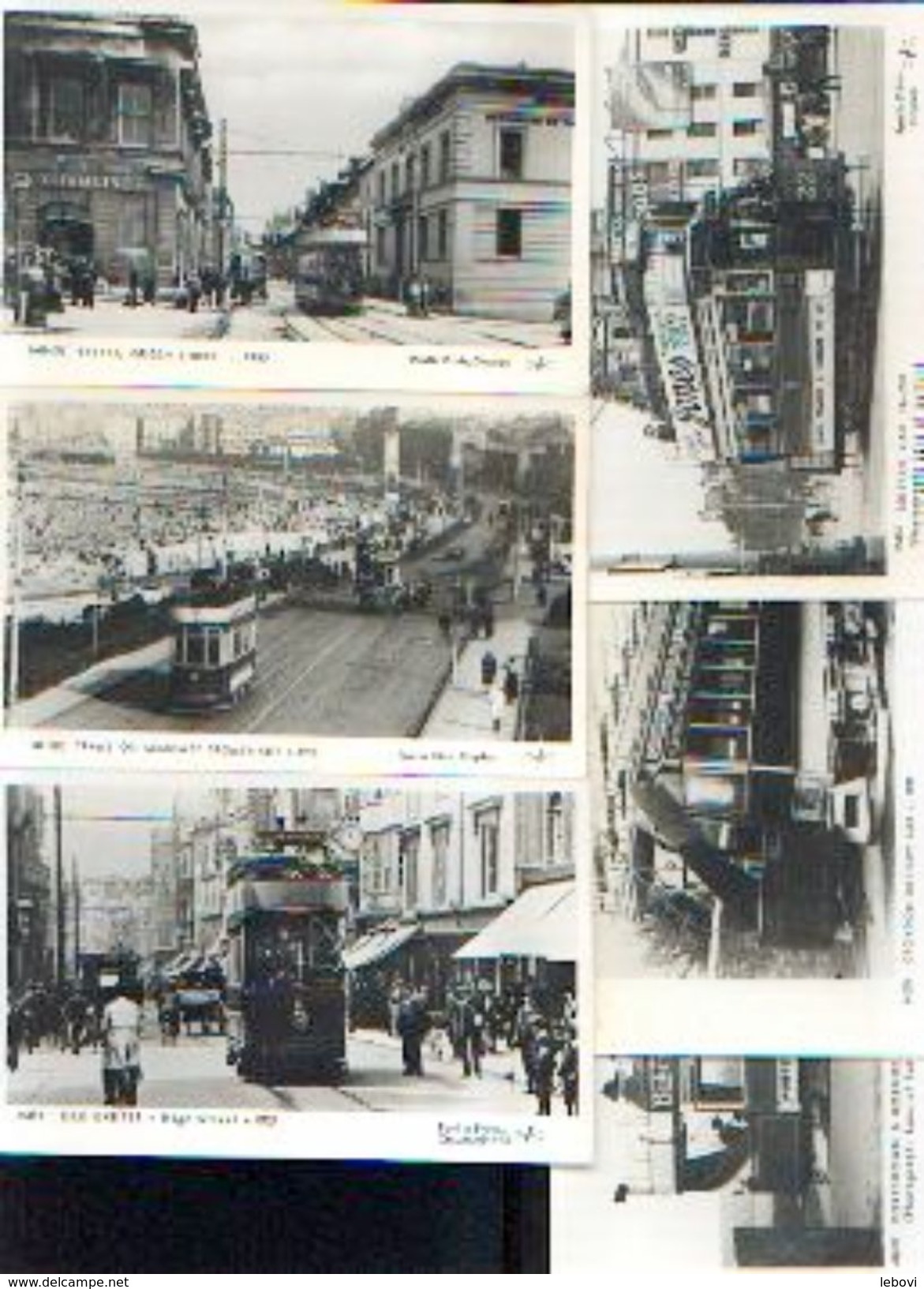 Lot De 6 Photos-cartes D’anciens Trams Anglais – POMKIN PRINTS, Croydon - Chemin De Fer