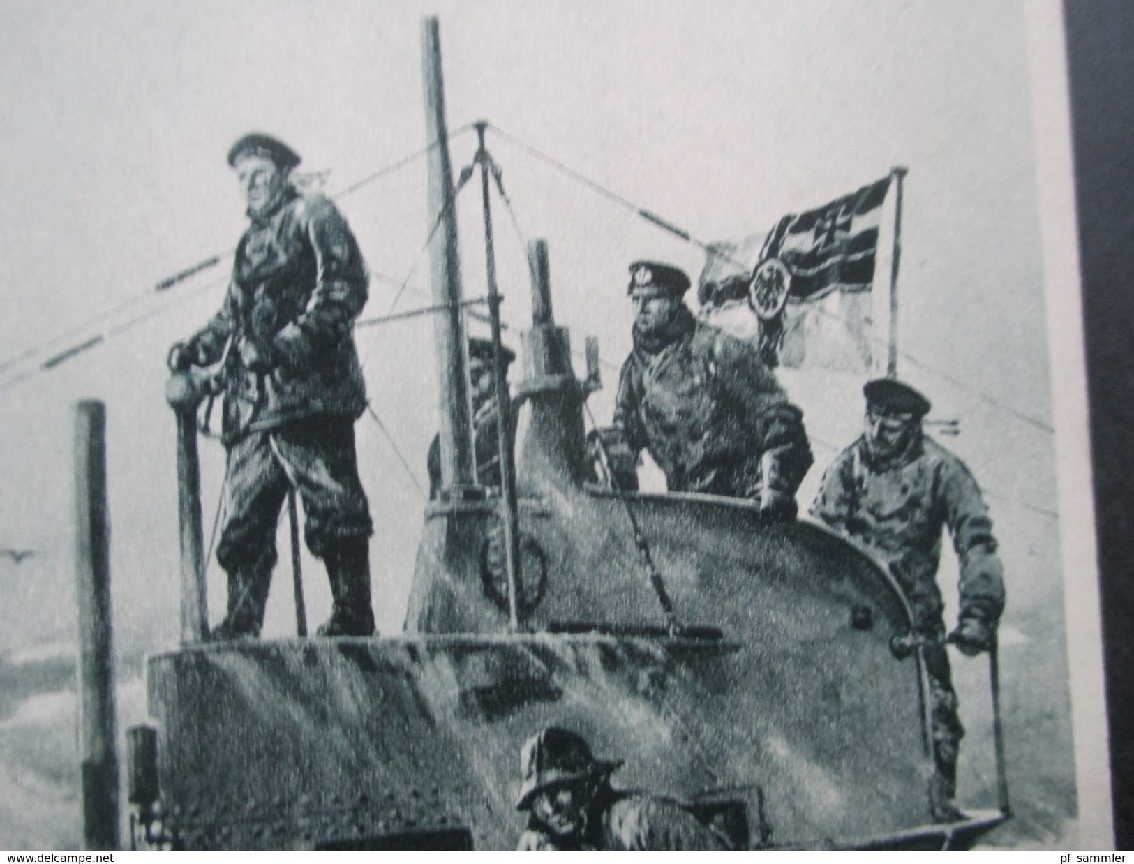 PK 1917 U-Boot Tag  Juni 1917. Auf Dem Kommandoturm Eines U-Bootes. Künstlerkarte Willy Stöwer. Echt Gelaufen! - Sous-marins